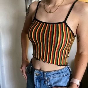 Striped crop top
